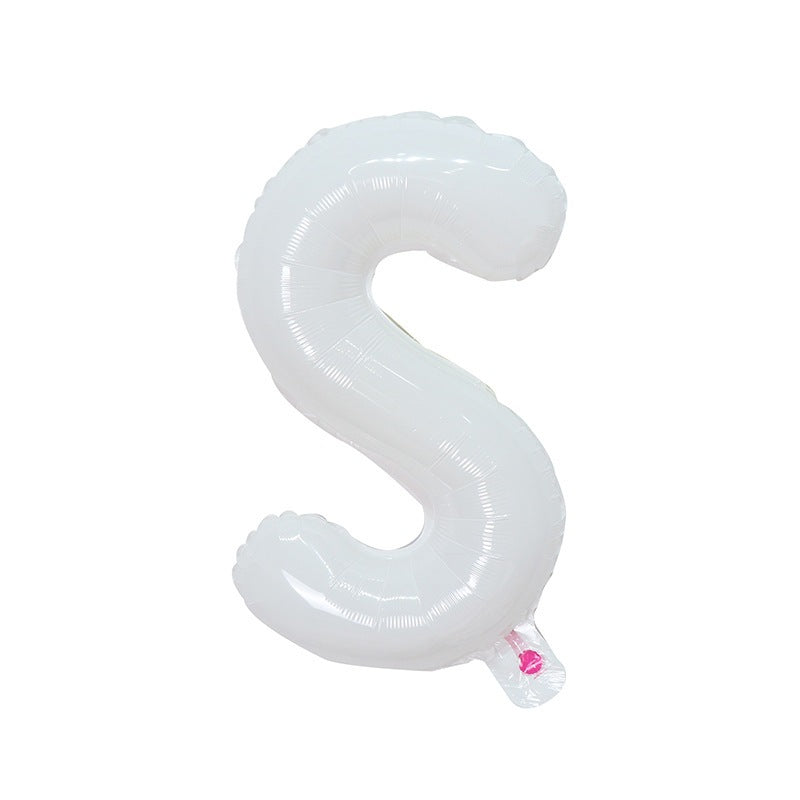 【16 inch】WHITE ABC & Numbers