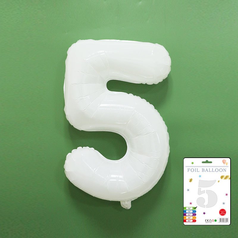 【16 inch】WHITE ABC & Numbers