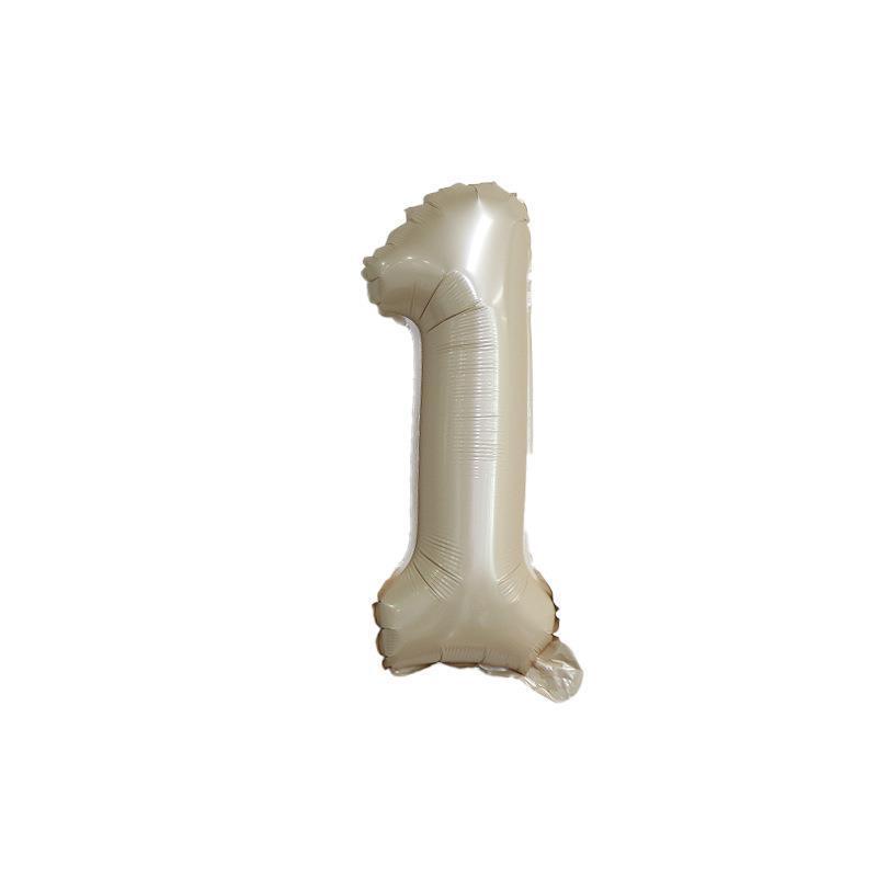 【16 inch】BEIGE Numbers