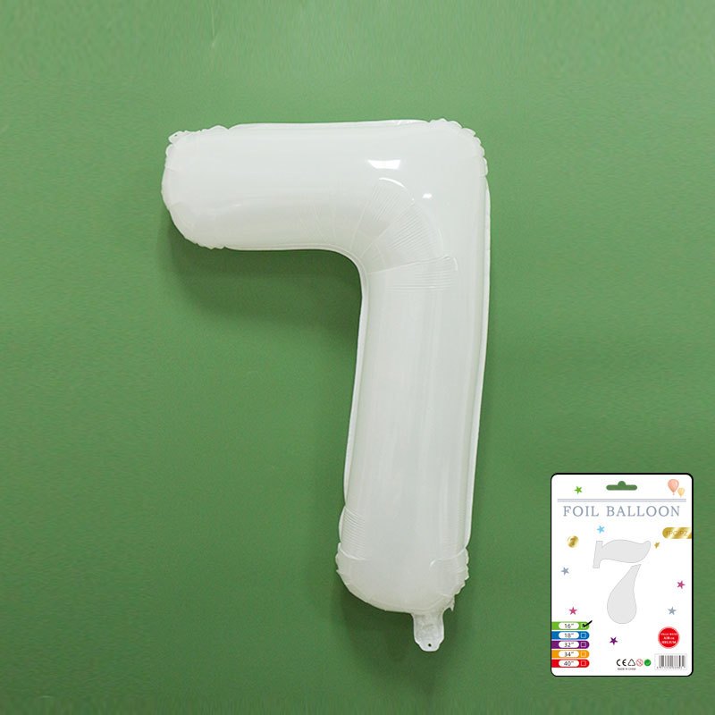 【16 inch】WHITE ABC & Numbers