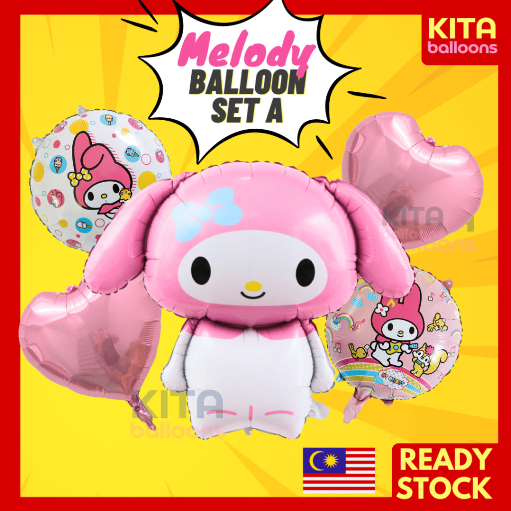 【Set】Kuromi Melody Cinnamorol + Number