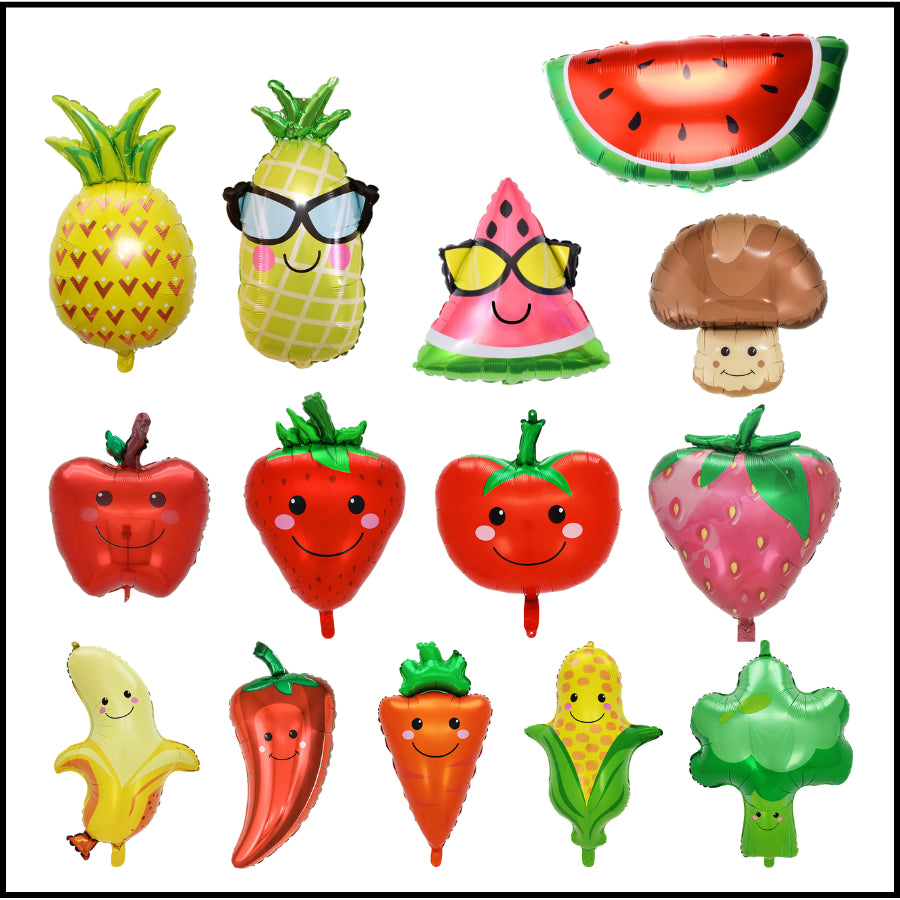 Vegetables Fruit Food Pineapple Foil Balloons Decorations