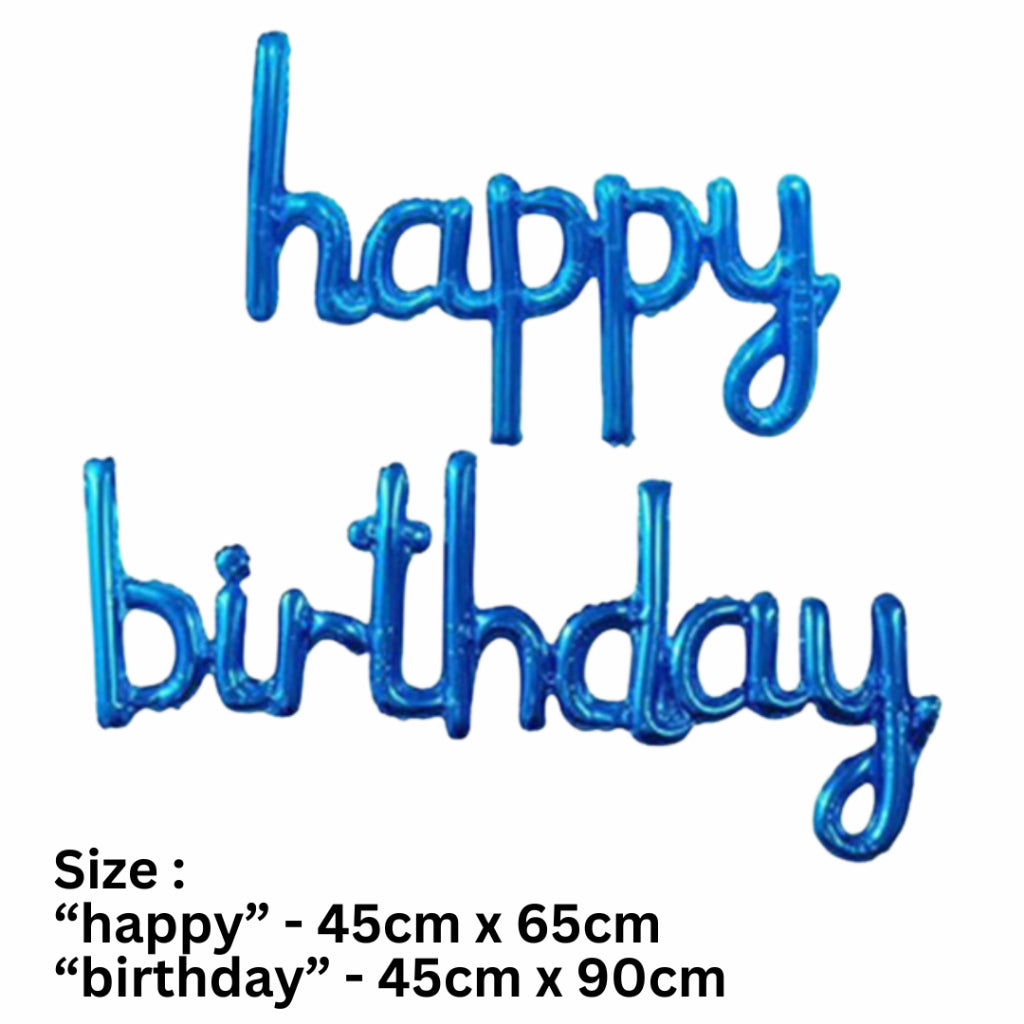 【Banner】Happy Birthday - Cursive