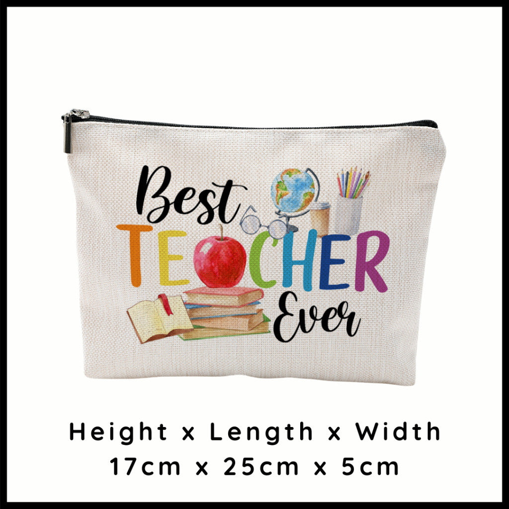 Accessories Canvas Pencil Case Storage Gift Bag For Hadiah Teachers Day Hari Guru
