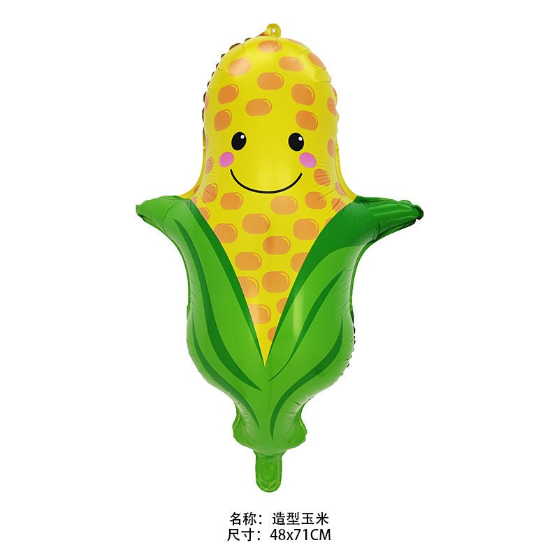 Vegetables Fruit Food Pineapple Foil Balloons Decorations