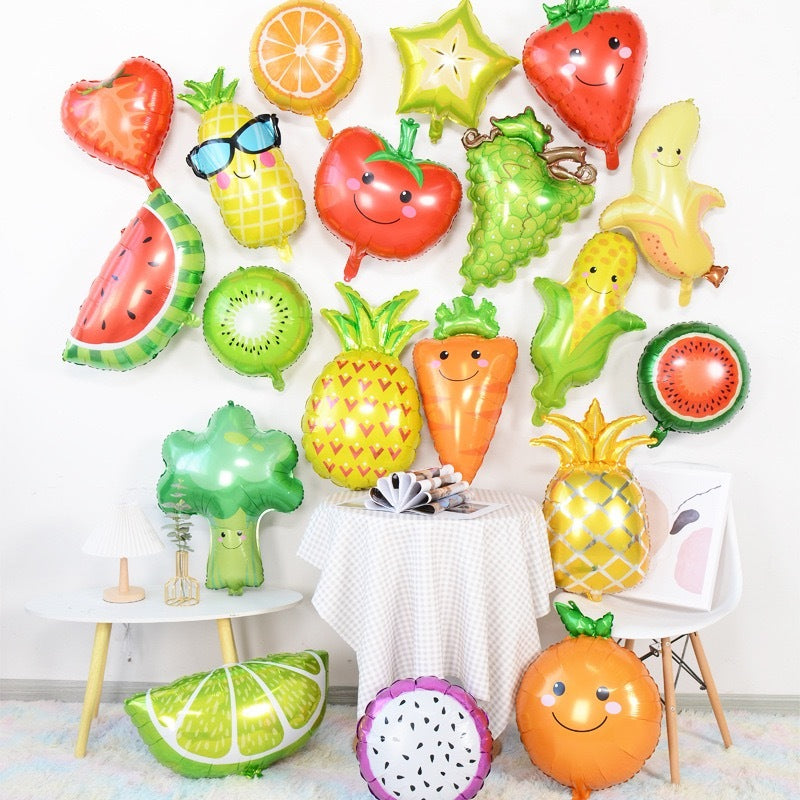 Vegetables Fruit Food Pineapple Foil Balloons Decorations