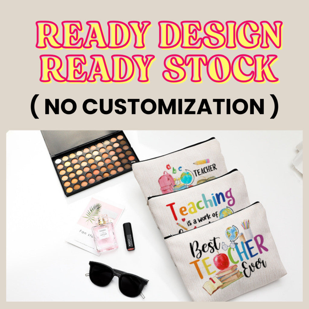 Accessories Canvas Pencil Case Storage Gift Bag For Hadiah Teachers Day Hari Guru