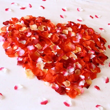 100pcs Flower Petals Fake Wedding Valentine Birthday Party Decoration Flower Artificial Rose Red White