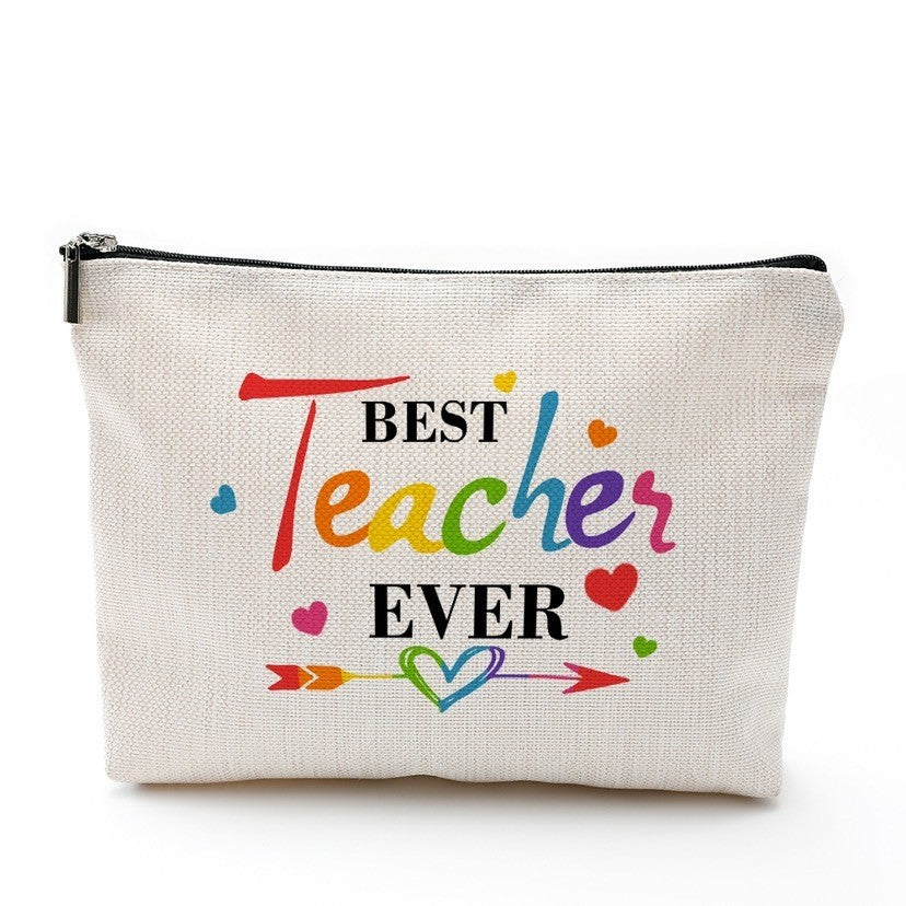 Accessories Canvas Pencil Case Storage Gift Bag For Hadiah Teachers Day Hari Guru
