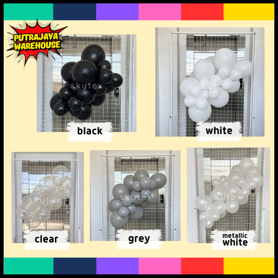 【BASIC SERIES】 SKYTEX Colourful Latex Balloons 5,10,12 inch Same Colors Style for Event Planner (SKP)