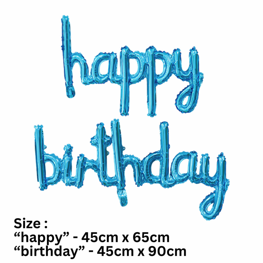 【Banner】Happy Birthday - Cursive