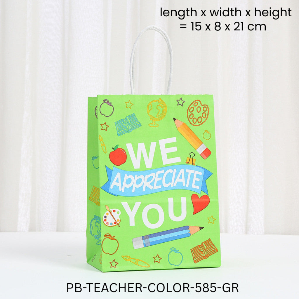 ALL DESIGN Paper Bag White Teacher Day Hari Guru Celebration Goodies Bag