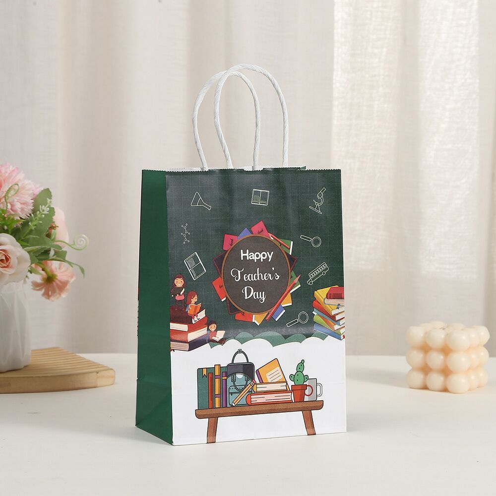 ALL DESIGN Paper Bag White Teacher Day Hari Guru Celebration Goodies Bag
