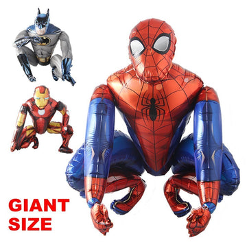 3D Spiderman Theme Foil Balloon Birthday Party Boy decoration toy