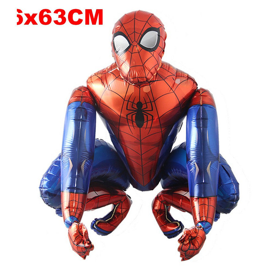 3D Spiderman Theme Foil Balloon Birthday Party Boy decoration toy