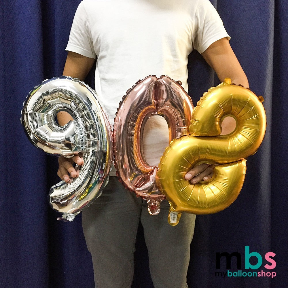 【16 inch】SILVER ABC & Numbers