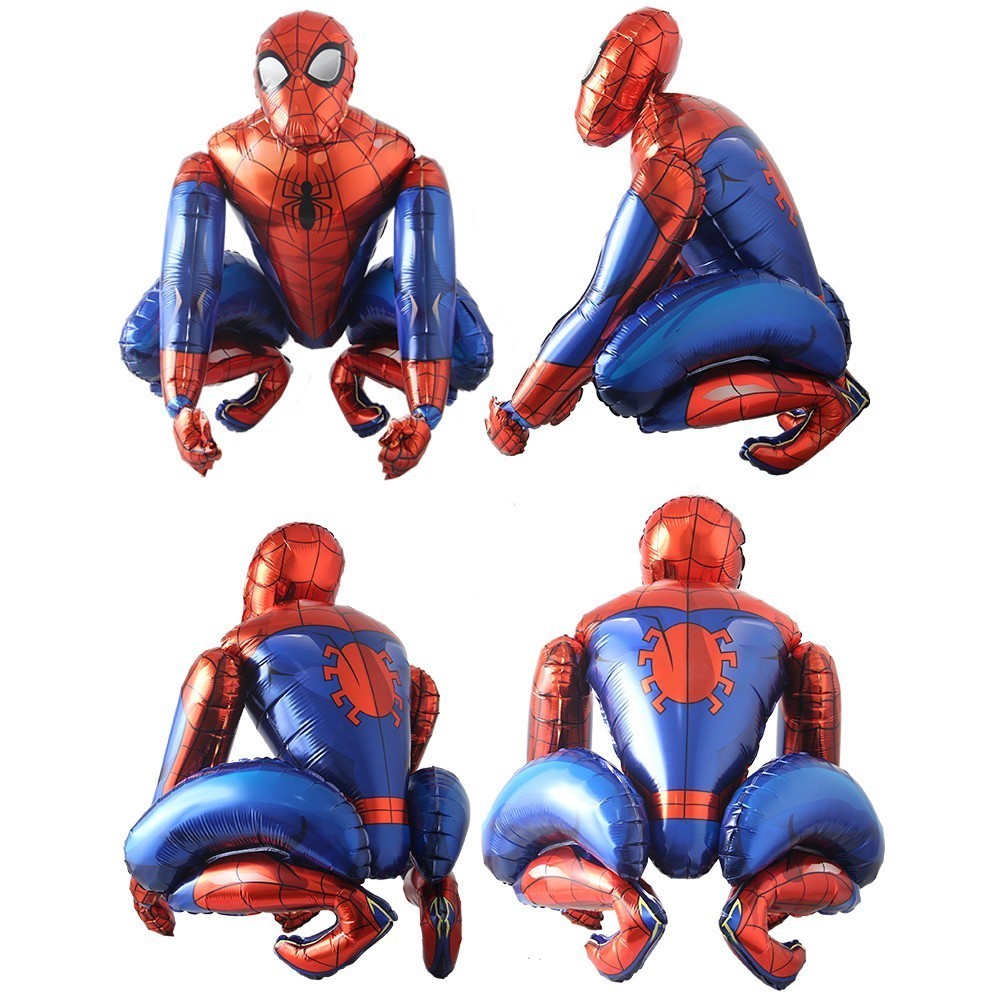 3D Spiderman Theme Foil Balloon Birthday Party Boy decoration toy