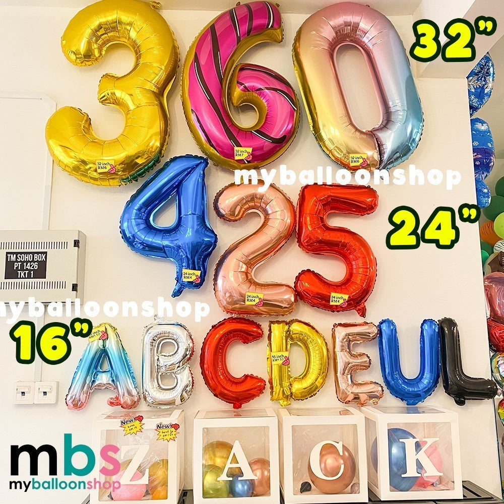 【16 inch】PURPLE ABC & Numbers