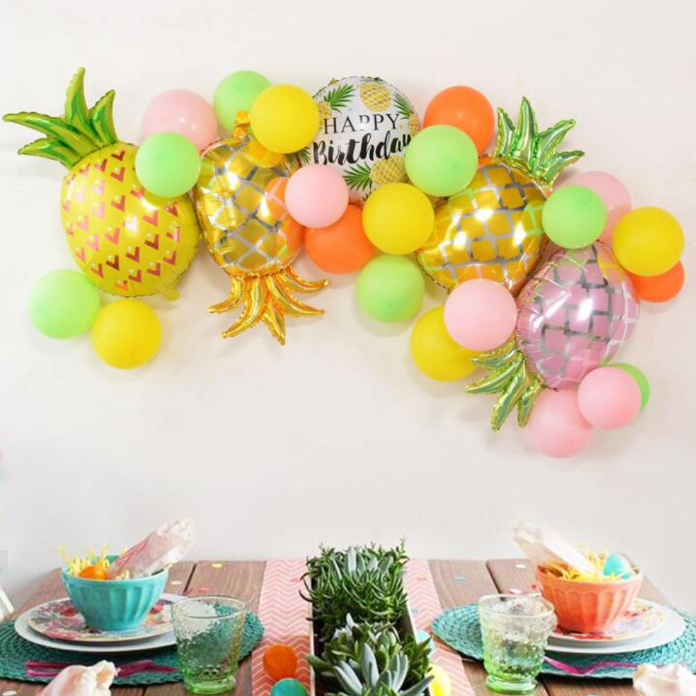 Vegetables Fruit Food Pineapple Foil Balloons Decorations
