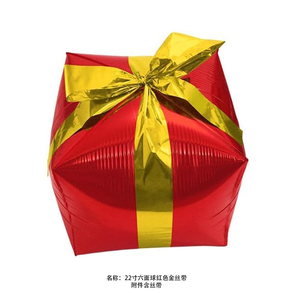Christmas Theme Foil Balloons Decoration Green Red New Year