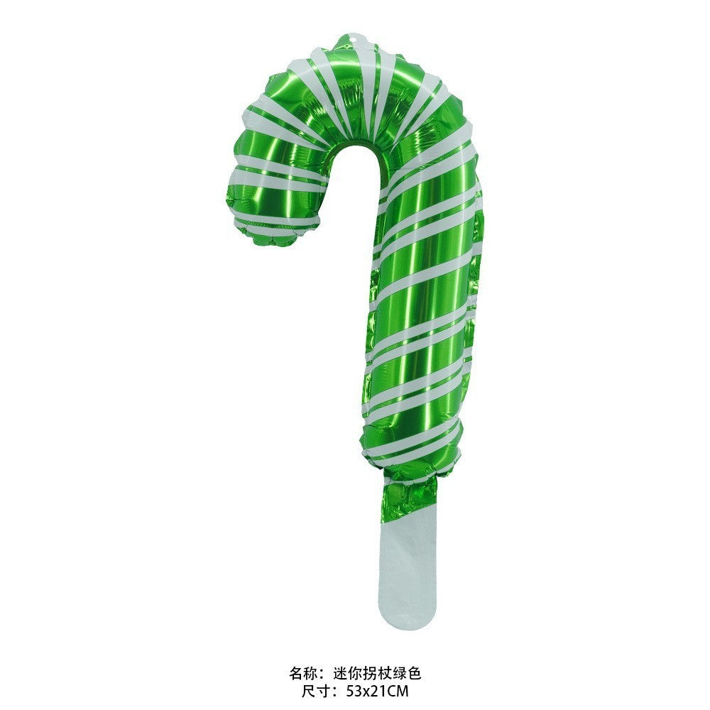 Christmas Theme Foil Balloons Decoration Green Red New Year