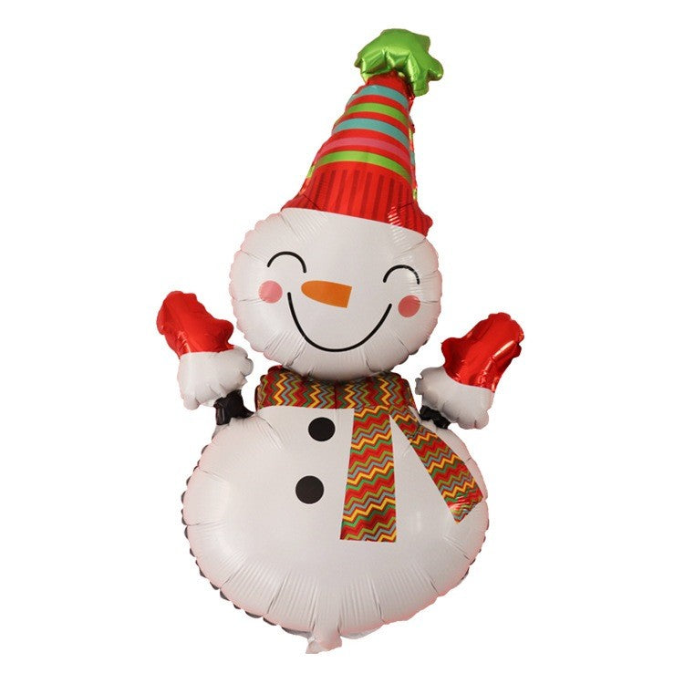 Christmas Theme Foil Balloons Decoration Green Red New Year