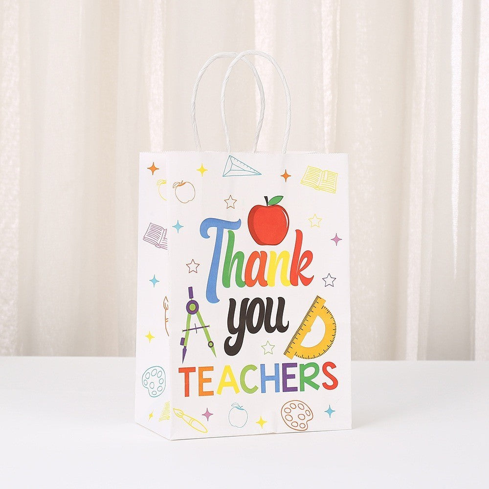 ALL DESIGN Paper Bag White Teacher Day Hari Guru Celebration Goodies Bag