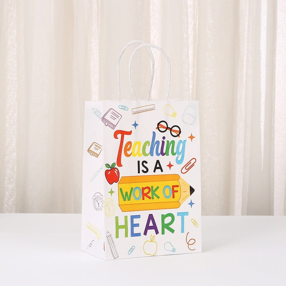 ALL DESIGN Paper Bag White Teacher Day Hari Guru Celebration Goodies Bag